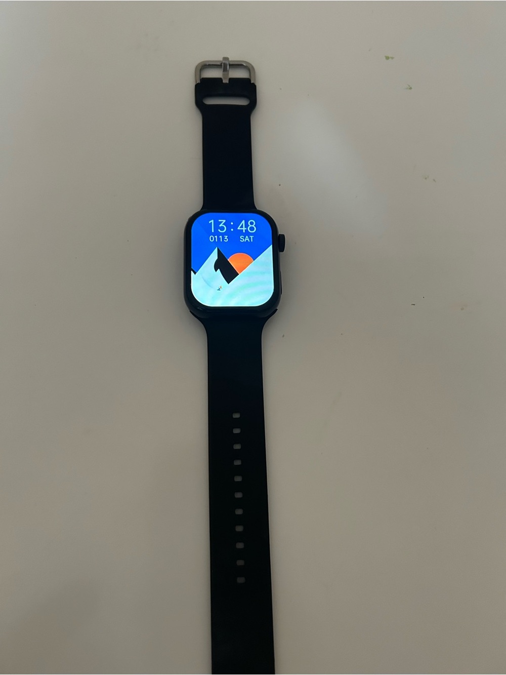 Final Sale Itimes Black Smartwatch with Silicone Band